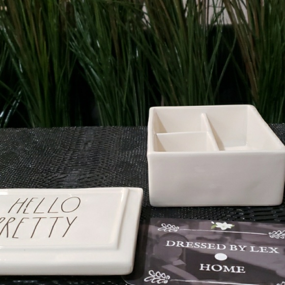 NWT HTF Rae Dunn LL HELLO PRETTY Organizer / lid - Picture 7 of 7